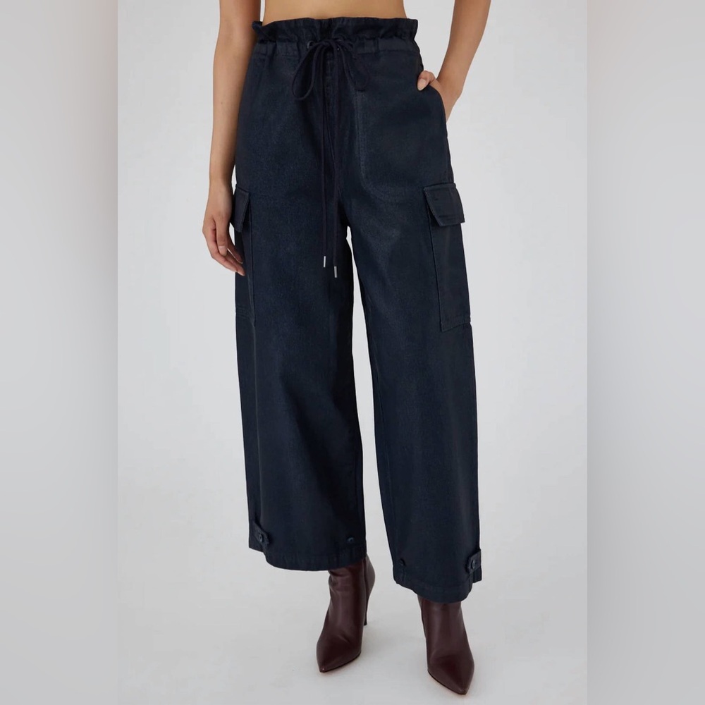 NWT Moussy Adelaide Denim Cargo Pants, 26
